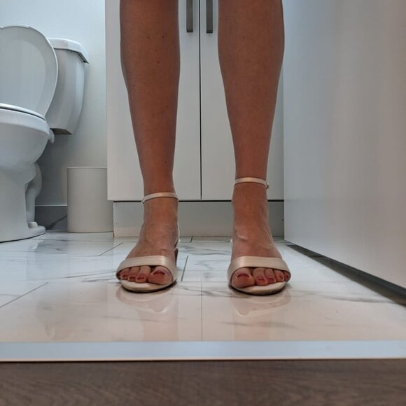 Loeffler Randall Alice Cream Satin Sandal 8.5 - Picture 7 of 11